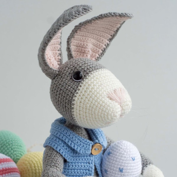 PDF Pattern crochet easter bunny, Instant download, Crochet - Inspire ...