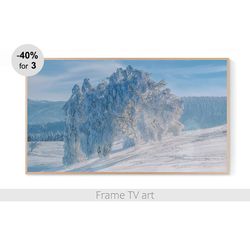 Samsung Frame TV Art Digital Download 4K, Frame TV art winter landscape, Frame Tv Art snow, Frame TV art Christmas | 236
