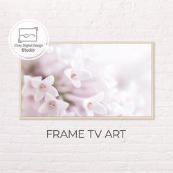 Samsung Frame TV Art | 4k Spring Light Pink Macro Flowers Art For The Frame TV | Digital Art Frame Tv | Floral Paintings