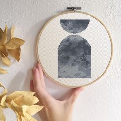 mid century modern cross stitch pattern modern cross stitch pdf black white xstitch boho cross stitch contemporary