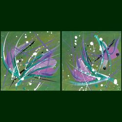 DREAM IN THE GREENHOUSE 1-2 diptych