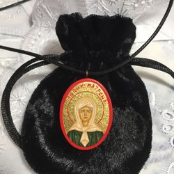 saint matrona of moscow | icon pendant | icon necklace | miniature icon | catholic icon | orthodox icon | byzantine icon