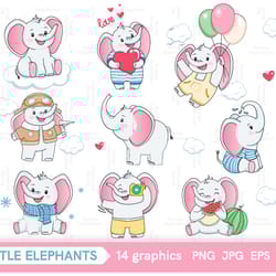 elephant baby clip art