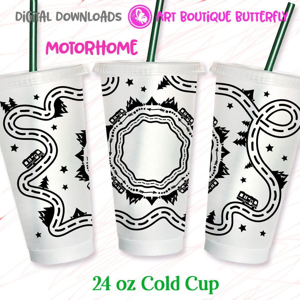 Camp Motorhome 24OZ cold cup decor clipart.jpg