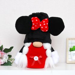 Minnie Mouse Gnome / Animal plush toy / Mickey Mouse Decor