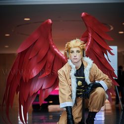 Takami Keigo, Hawks wings,angel wings costume,cosplay wings,red wings,