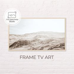 samsung frame tv art | 4k pastel colors mountain landscape art for the frame tv | digital art frame tv