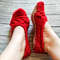 Women handknit ballet slippers Christmas gift Made to order