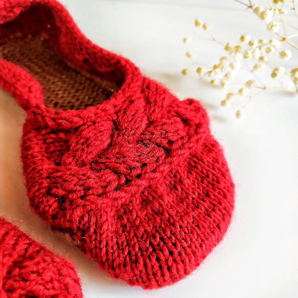 Women handknit ballet slippers Christmas gift Made to order