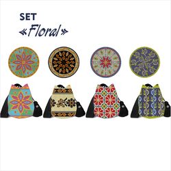 Wayuu mochila bag patterns / Set Floral