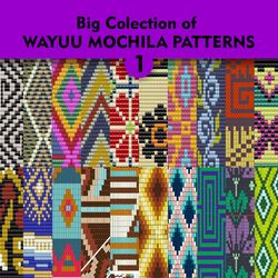 Wayuu mochila bag patterns / Big Collection - 1