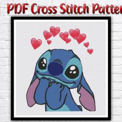 Lilo And Stitch Cross Stitch Chart / Stitch Cross Stitch Pattern / Disney Stitch PDF Cross Stitch Pattern / Instant PDF