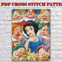 Snow White Cross Stitch Pattern / Disney Cross Stitch Pattern / Disney Princess PDF Cross Stitch Pattern / Printable PDF