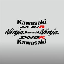 Graphic vinyl decals for Kawasaki ZX-10R motorcycle 2006-2007 bike stickers handmade