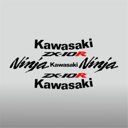 Graphic vinyl decals for Kawasaki ZX-10R motorcycle 2010-2011 bike stickers handmade
