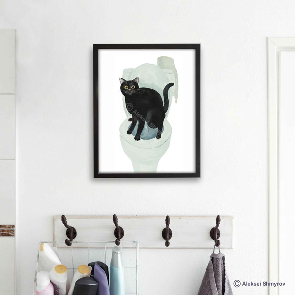 Black Cat Print Cat Decor Cat Art Home Wall-61.jpg