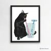 Black Cat Print Cat Decor Cat Art Home Wall-67-1.jpg