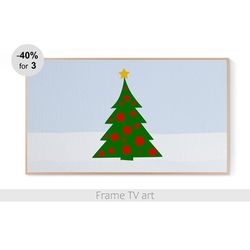 samsung frame tv art digital download 4k, frame tv art christmas tree, frame tv art new year, frame tv art holiday | 265