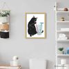 Black Cat Print Cat Decor Cat Art Home Wall-69.jpg
