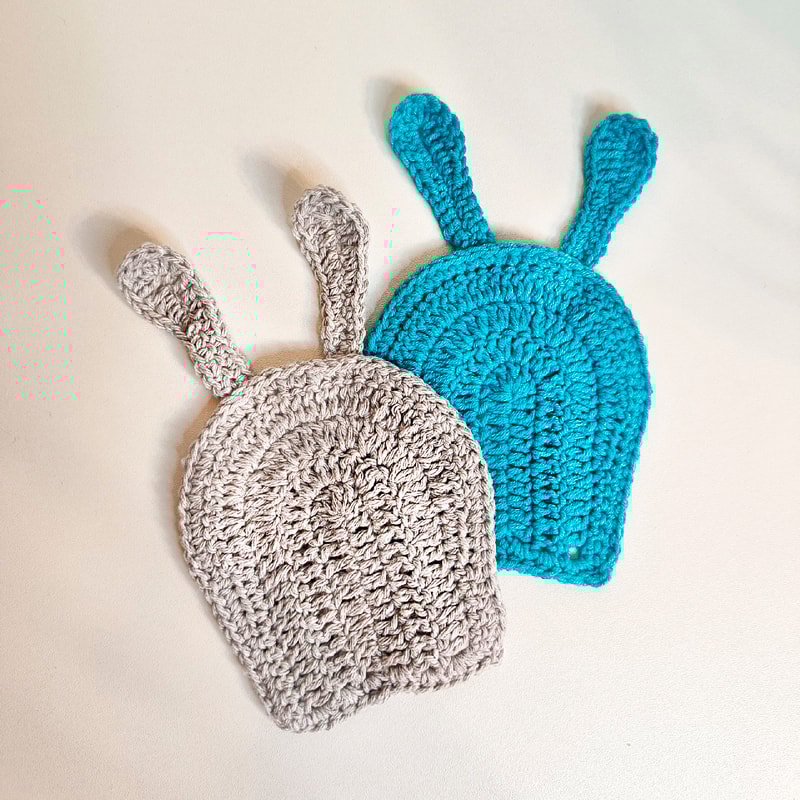 Funny Bunny coasters crochet pattern pdf