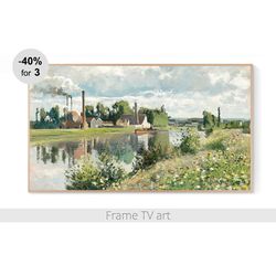 Samsung Frame TV Art Digital Download 4K, Frame TV art landscape, Frame TV Art vintage painting | 295
