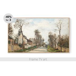 Samsung Frame TV Art Digital Download 4K, Frame TV art landscape, Frame TV Art vintage painting cityscape | 296