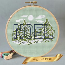 noel pattern pdf cross stitch diy christmas embroidery