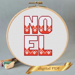 noel pattern pdf cross stitch diy christmas embroidery