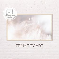 Samsung Frame TV Art | Pink And White Pastel Abstract Art For The Frame Tv | Digital Art Frame Tv | Instant Download