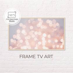 Samsung Frame TV Art | Abstract Art for Frame Tv | Digital Art Frame Tv | Samsung Art Frame | Pink Abstract Lights