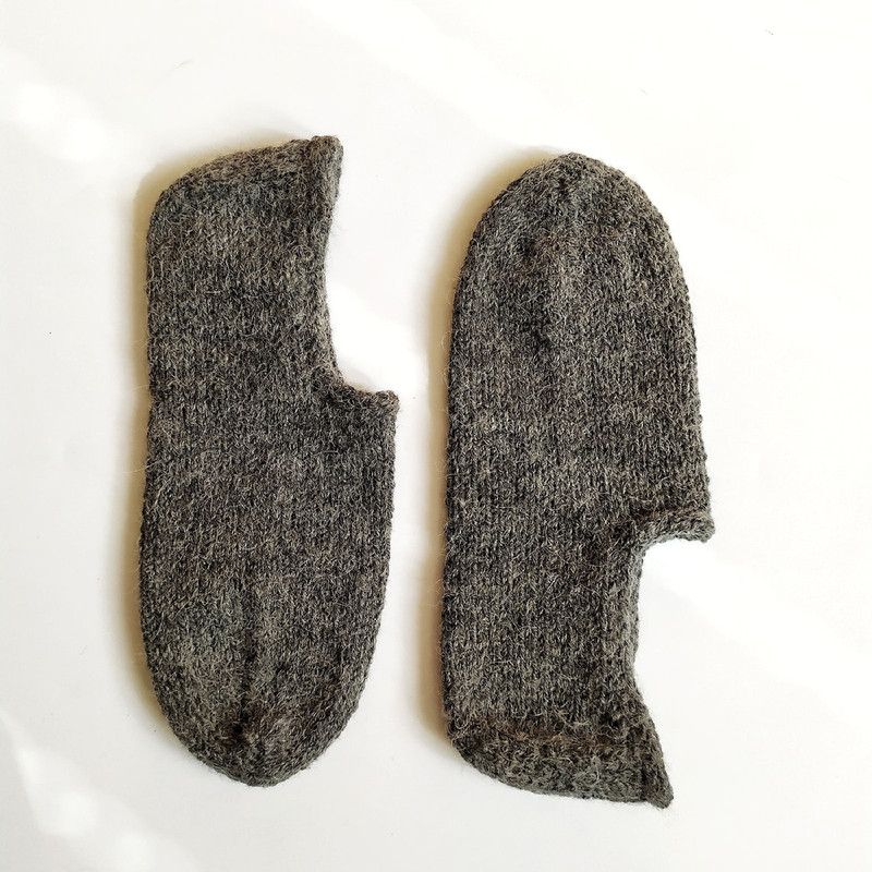 Women alpaca warm soft hand knit Slippers Christmas gift for her