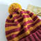 Hogwarts Gryffindor pompom hat handknit women hat Slytherin hats Warm hats Winter hat Gryffindor hat Women hats