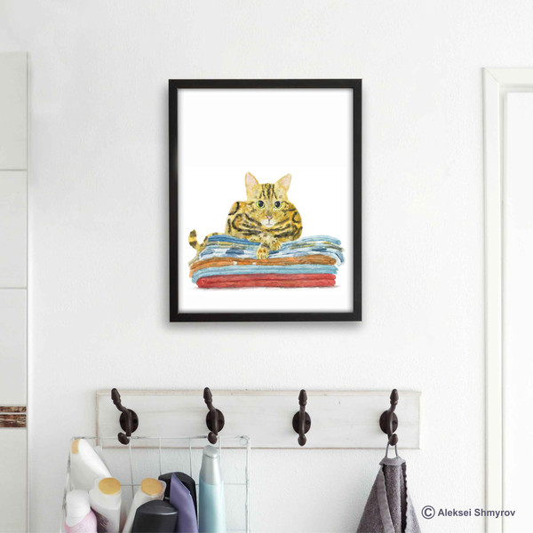 Bengal Cat Print Cat Decor Cat Art Home Wall-37.jpg