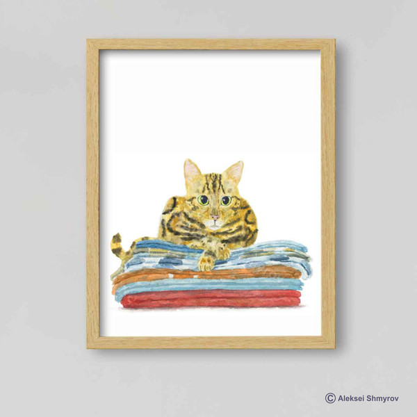 Bengal Cat Print Cat Decor Cat Art Home Wall-39-1.jpg