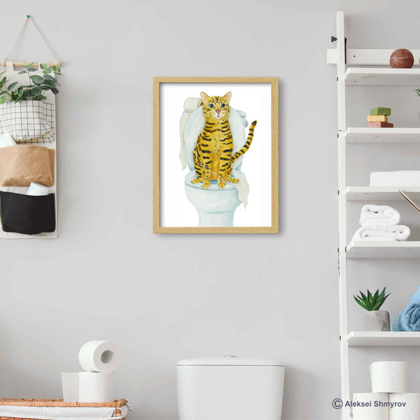 Bengal Cat Print Cat Decor Cat Art Home Wall-42.jpg