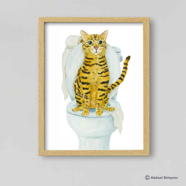 Bengal Cat Print Cat Decor Cat Art Home Wall-42-1.jpg