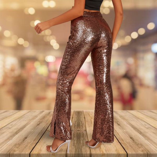 Sequins High Waist Flare Leg Pants Trousers Formal Party Cocktail Wedding (5).png
