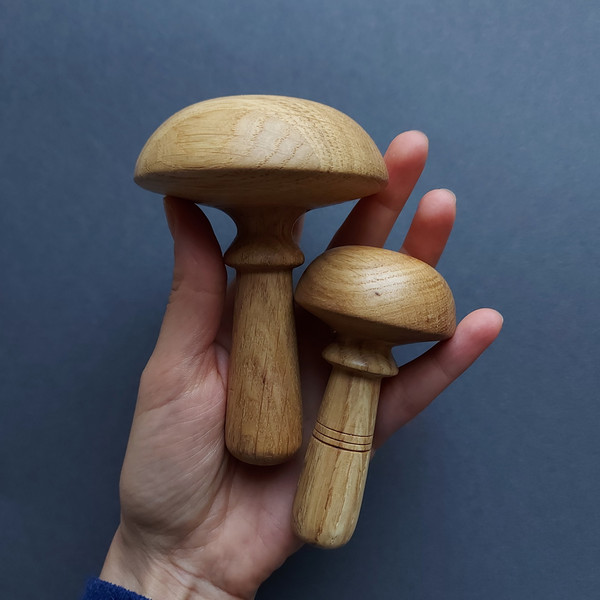 Wooden darning mushroom. Mending tool. Useful sewing gift fo - Inspire  Uplift