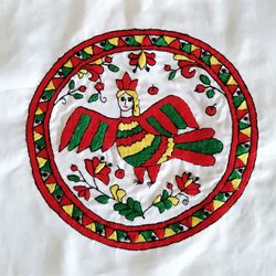 hand embroidery pattern, satin stitch embroidery pattern, bird embroidery pattern, russia hand embroidery design