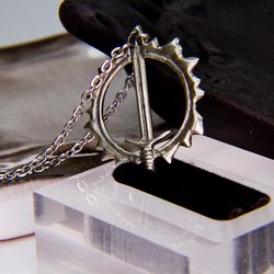 Eilistraee symbol pendant / Double Sided Drow Double sided necklace / Geek Gifts / Forgotten Realms / Seven Sisters / D