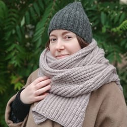 women's hand knit extra long scarf unisex scarf unisex scarf very long scarf wool knit scarf mens scarfscarf