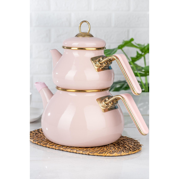 Pink Teapot Set / Turkish Tea Pot Set, Turkish Sam - Inspire Uplift