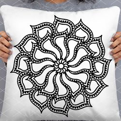 mandala flower sunflower craft design personalized gift digital downloads clipart