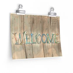 Welcome sign Letter printable home decor Digital print