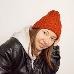 knitted wool warm women hat beanie women beanie hat hats christmas gifts ribbed knit hat