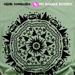 mandala camping trailer pop it camp decorations camper gifts personalized design digital downloads clipart svg pdf png