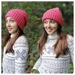 Crochet hat for women, crochet hat, hat for girl, hat 2 in 1, universal hat, winter hat