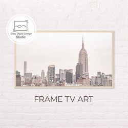 Samsung Frame TV Art | New York Architecture Landscape Art for The Frame Tv | Digital Art Frame Tv | Modern Minimal Art