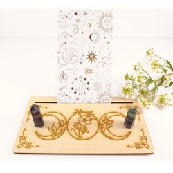 Card of the day holder, Moon phase tarot, Oracle, Meditation Card Holder