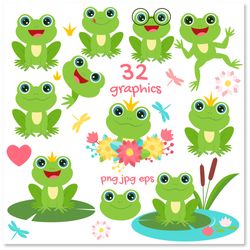Cute Frogs Sublimation PNG